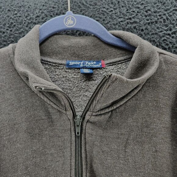 Sport Tech Womens Sweatshirt Gray Size XXL Cotton Blend 1/2 Zip Pullover Pockets - Picture 9 of 16